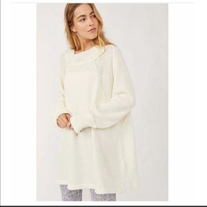 NWT FREE PEOPLE She's a Keeper Mock Neck Top